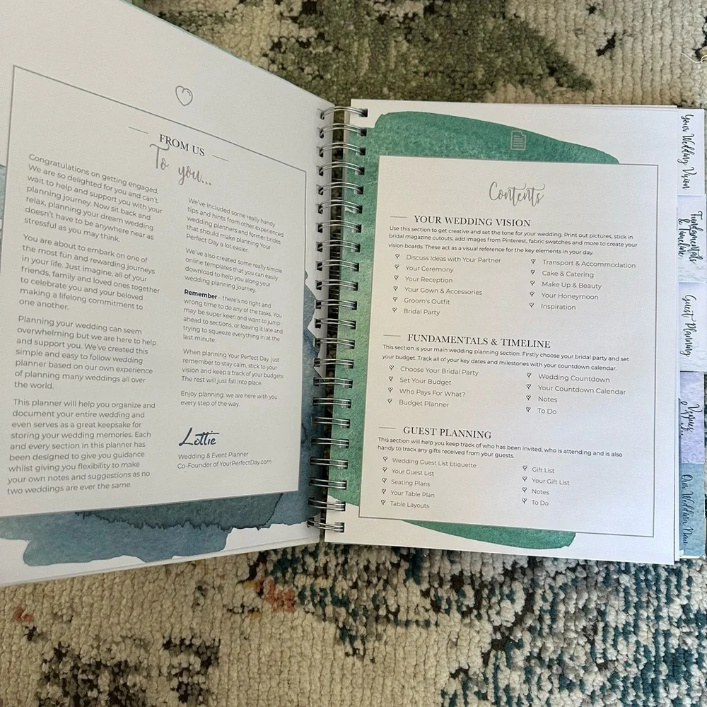 Wedding Planner Notebook - Blue, New, The Complete Wedding Planner